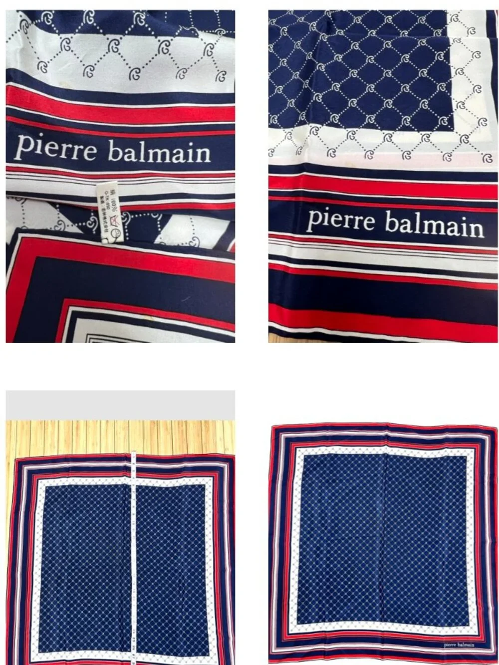Pierre Balmain  100% silk  Satin  scarf 31